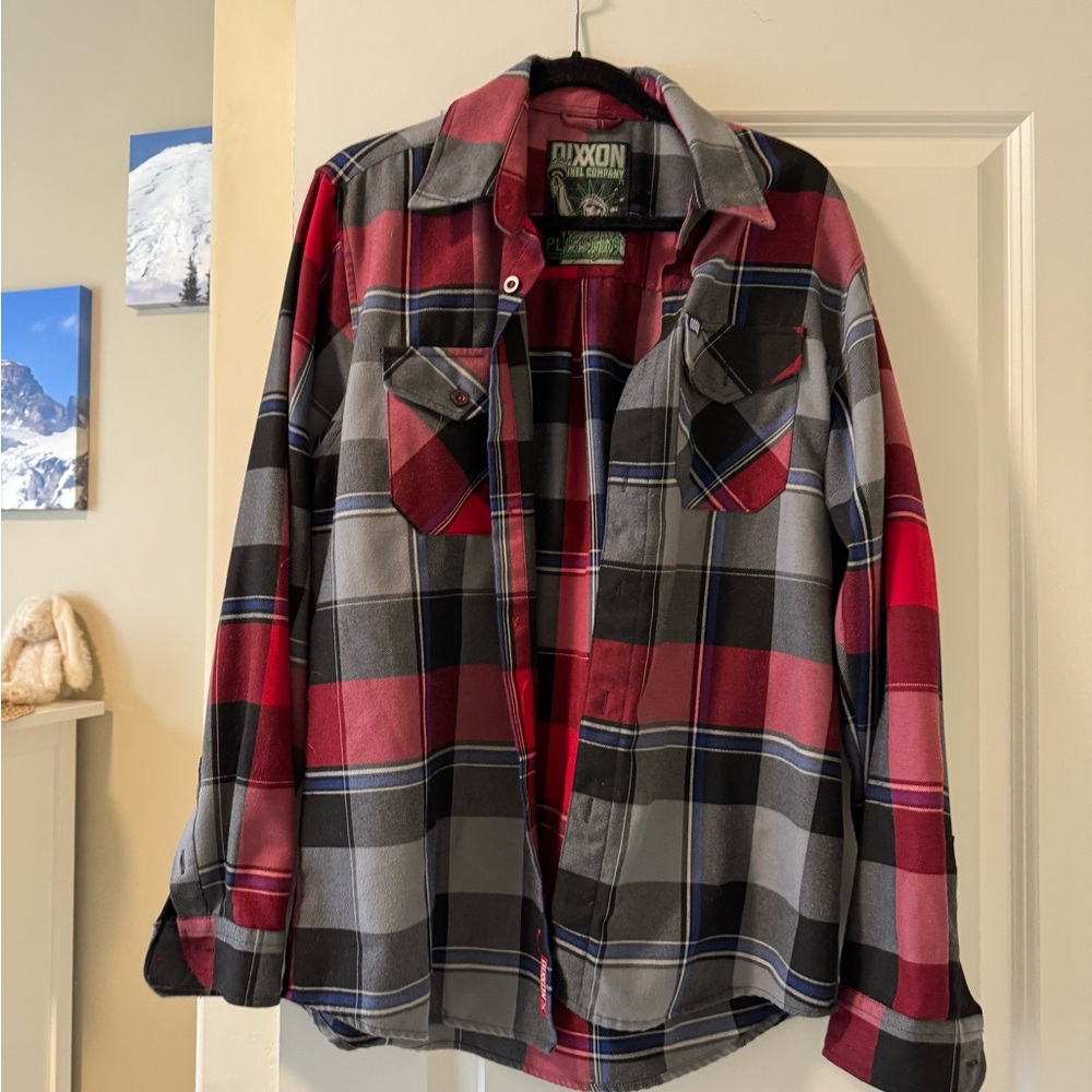 DIXXON Red and Black Plaid Shirt